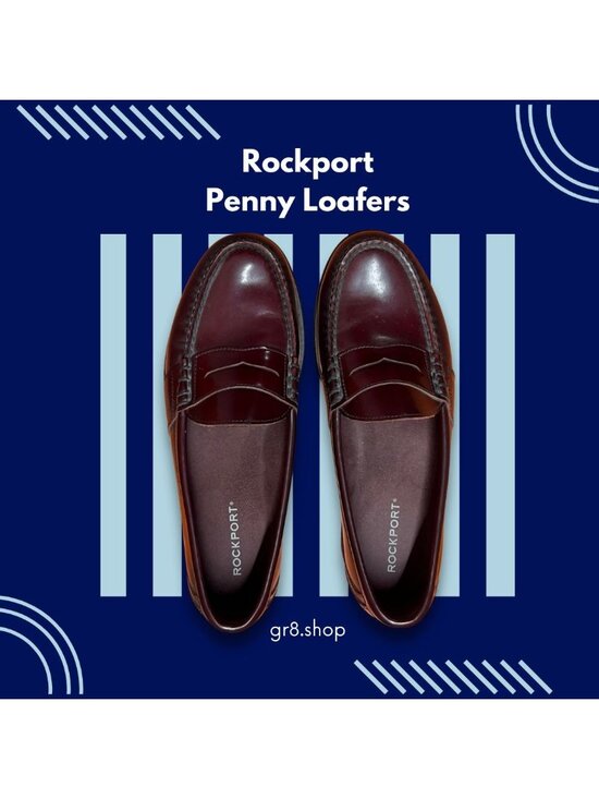 Rockport Women’s Brown Penny Loafers Slip-On Flats Size 9.5